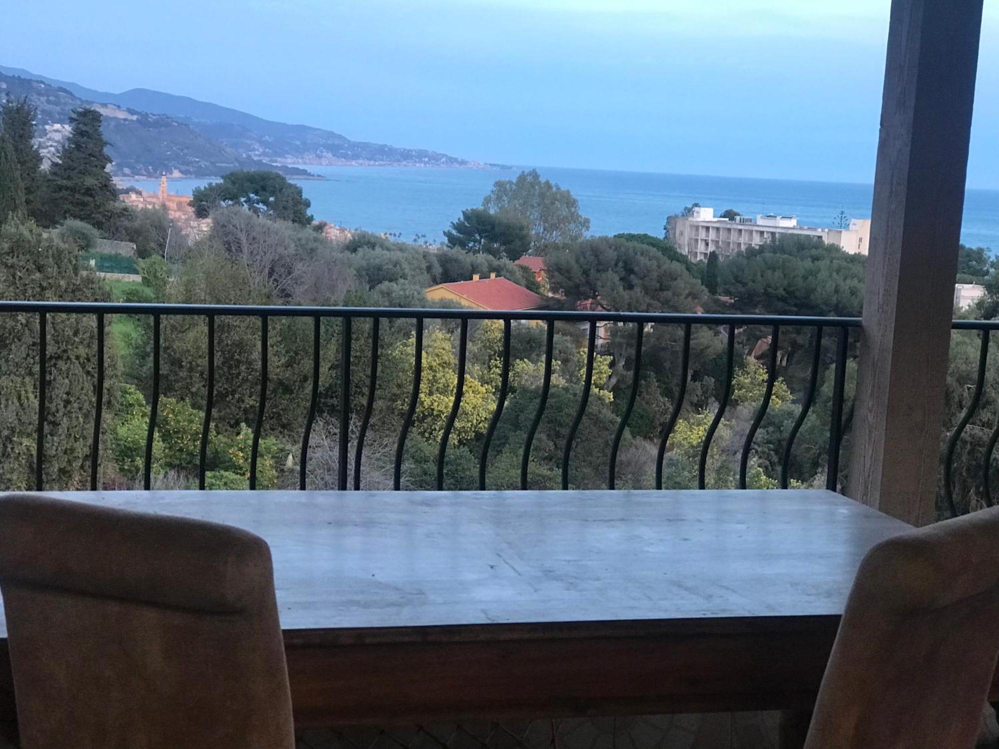 Appartement Villa Toit Terrasse Menton Exteriör bild