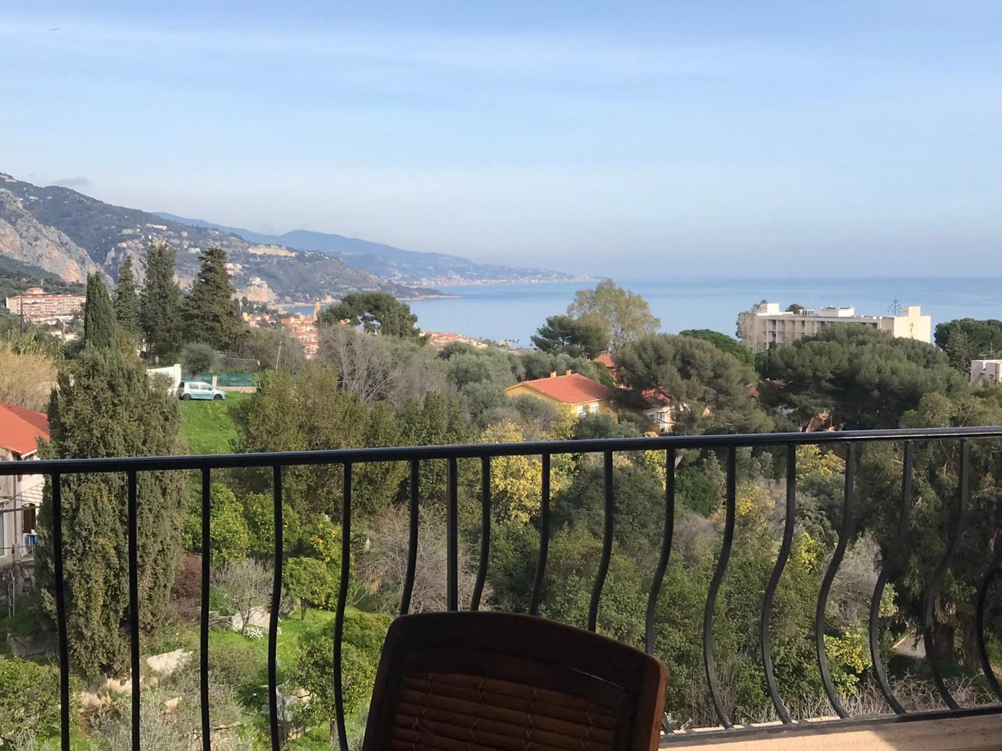 Appartement Villa Toit Terrasse Menton Exteriör bild
